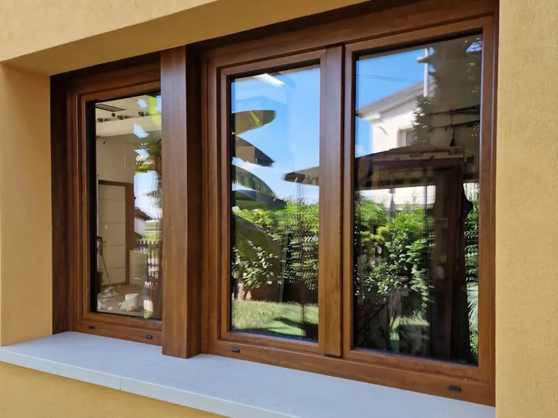 serramento composto in pvc nobilitato